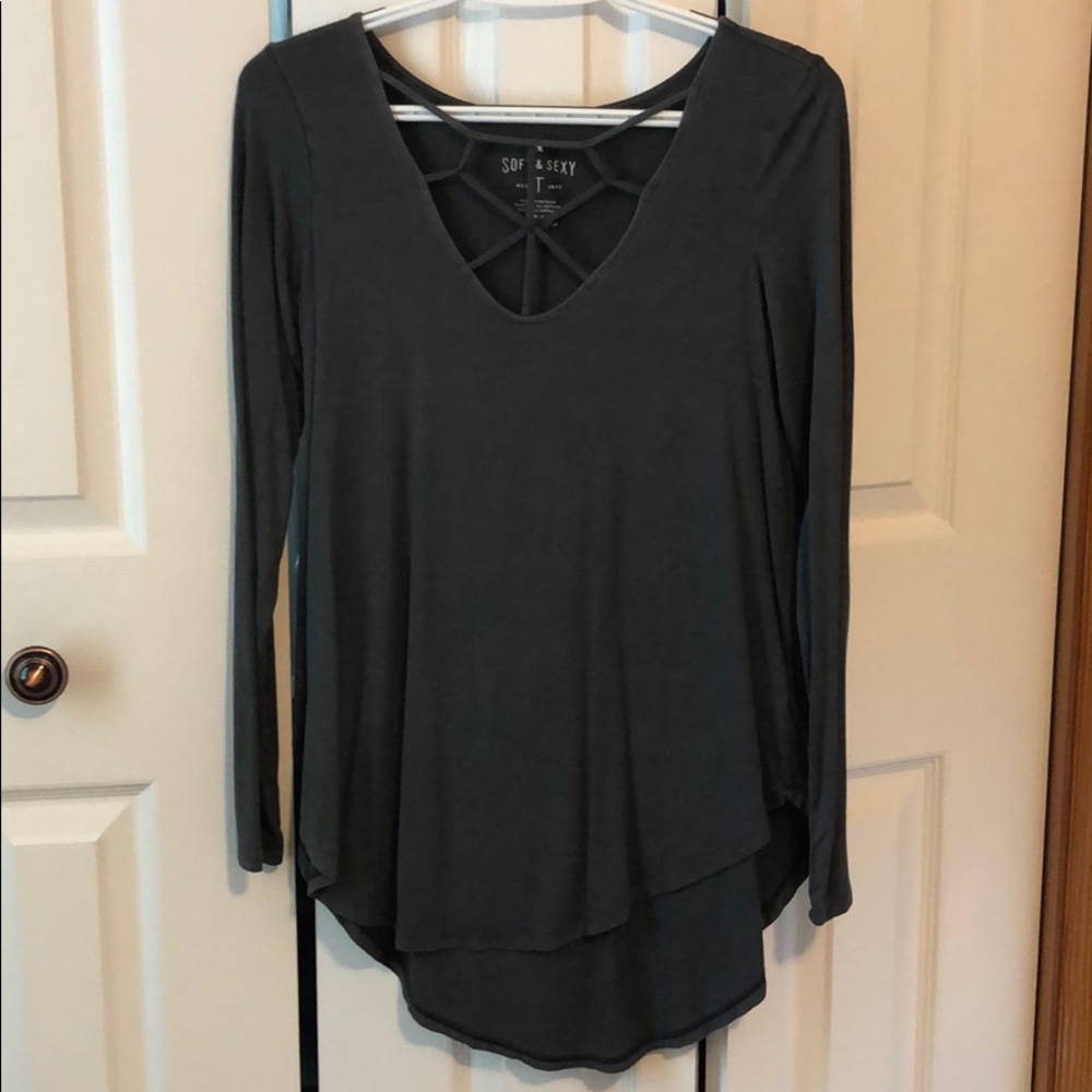 Gray soft & sexy shirt